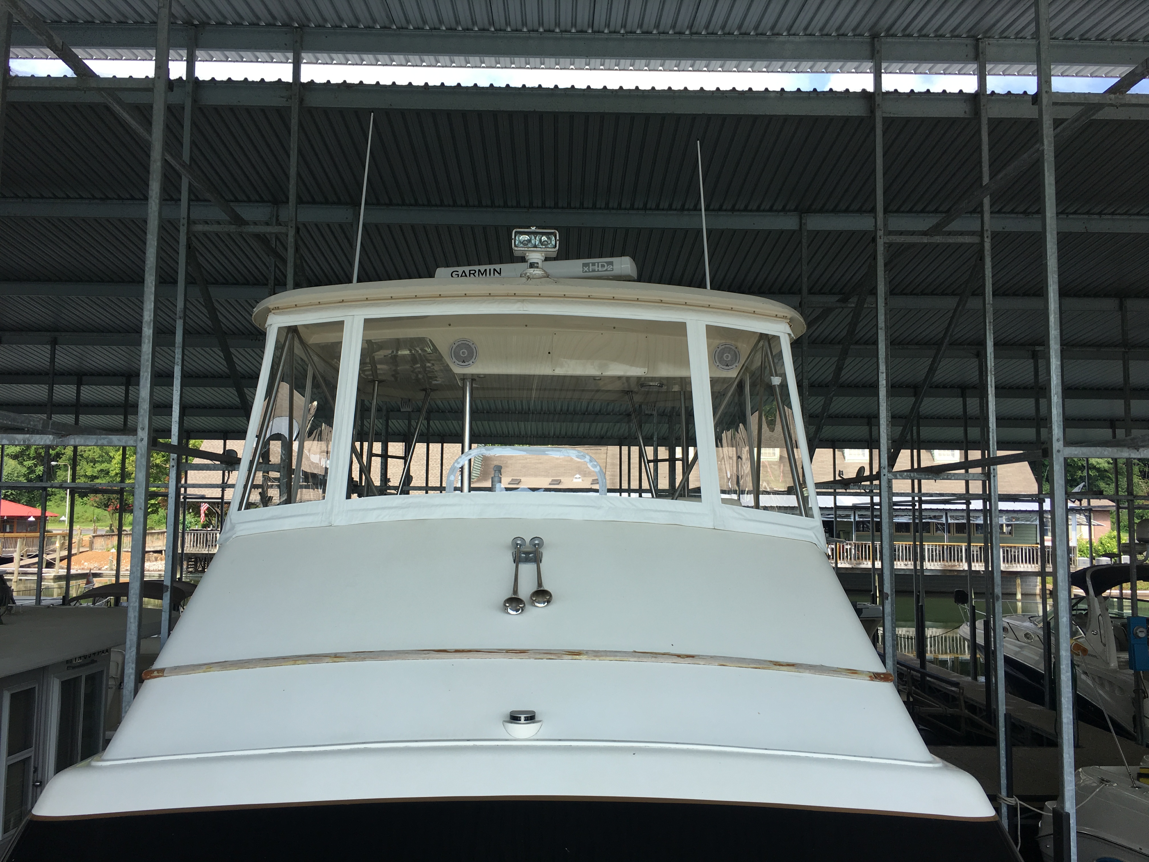 Flybridge Enclosures for power cruisers by Concord Custom Canvas