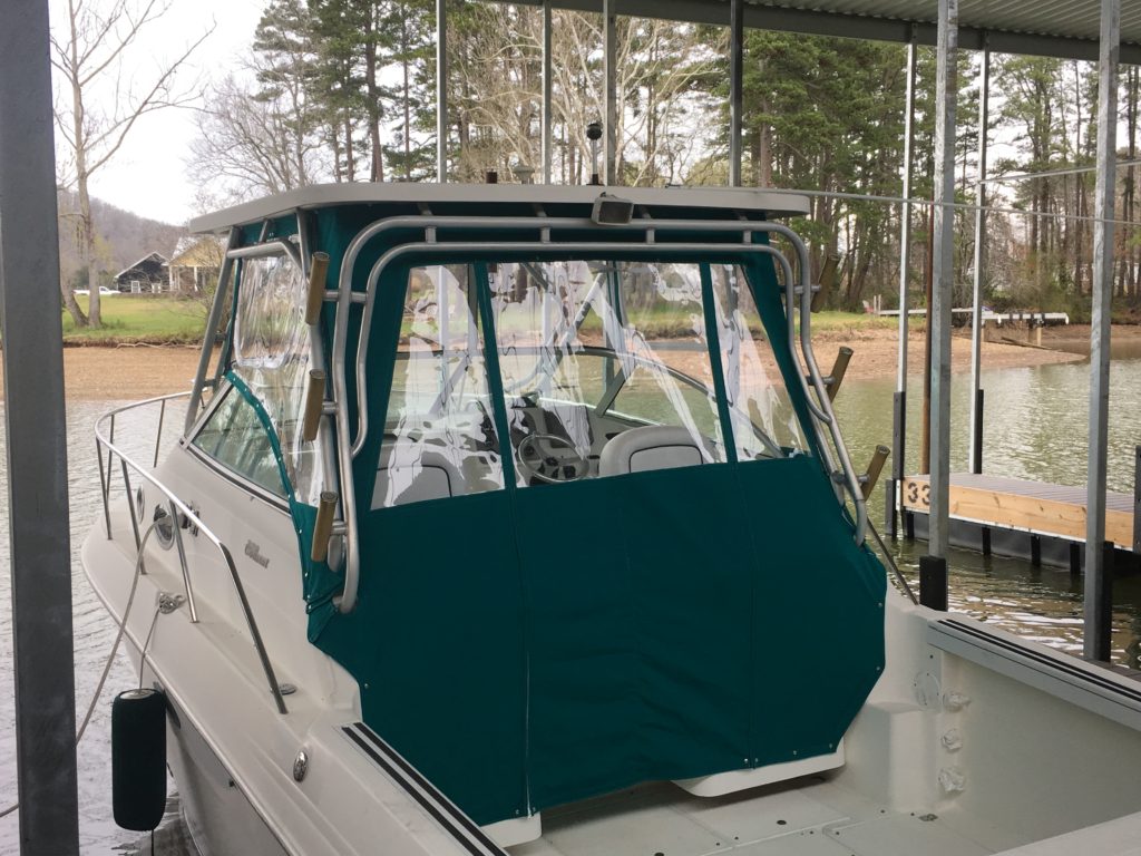 Flybridge Enclosures for power cruisers by Concord Custom Canvas